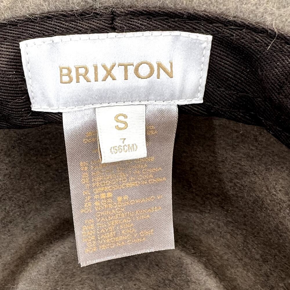 Brixton 100% Wool Felt Hat Heather Twig Beige Gray SMALL Wide Brim Western - Picture 6 of 7